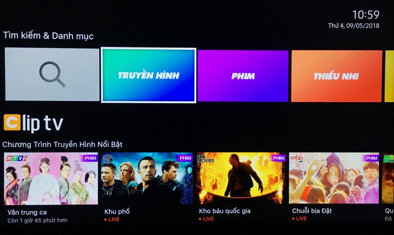 kích hoạt gói xem phim miễn phí cliptv trên smart tivi samsung 2018