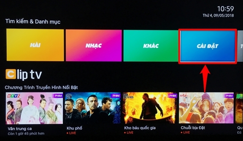 kích hoạt gói xem phim miễn phí cliptv trên smart tivi samsung 2018