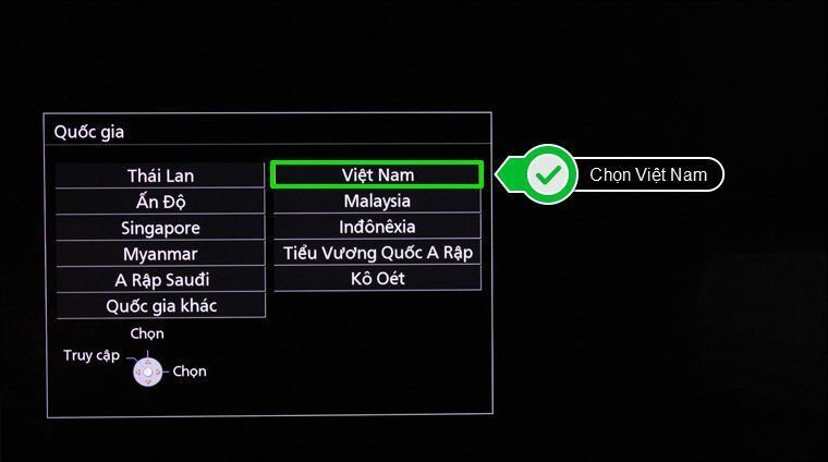 các bước thiết lập lại từ đầu trên smart tivi panasonic