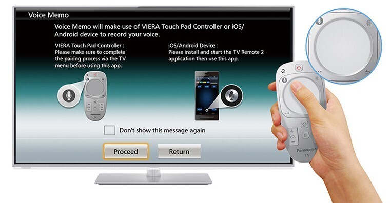 tiện ích trên giao diện my home screen của tivi panasonic
