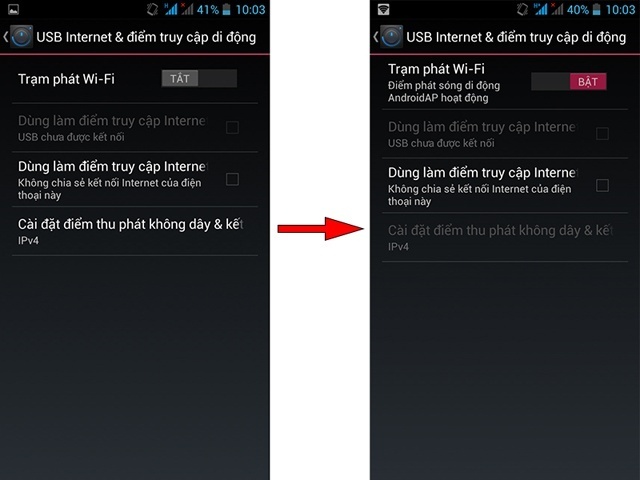 hướng dẫn bật tính năng wifi hotspot