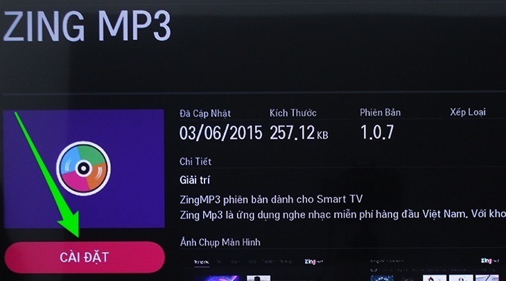 cách tải ứng dụng trên internet tivi lg 2016