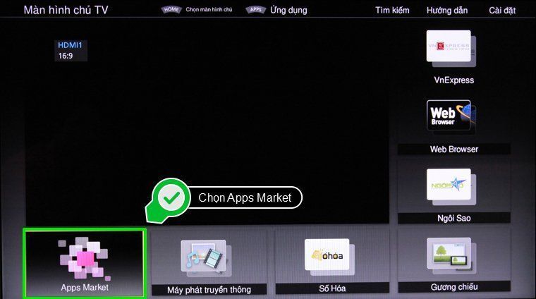 cách tải ứng dụng trên smart tivi panasonic
