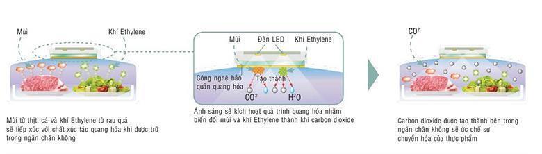 công nghệ làm lạnh trên tủ lạnh hitachi