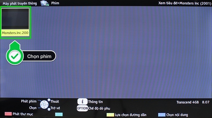 cách nghe nhạc, xem ảnh, xem phim bằng usb trên tivi panasonic thường