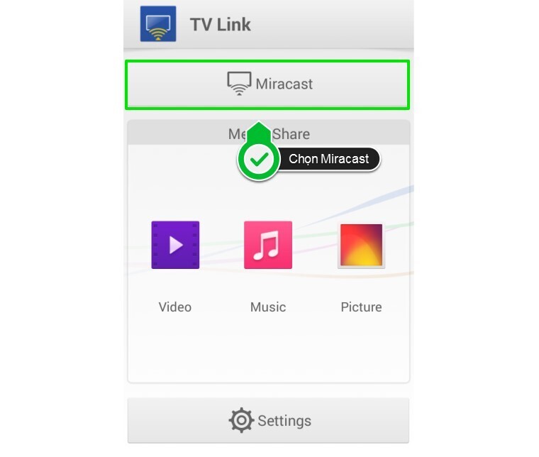 cách phản chiếu hình ảnh từ điện thoại lên smart tivi tcl