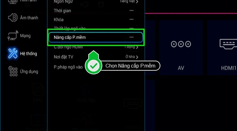 cách cập nhật phần mềm cho smart tivi tcl z1, p1 và s4700