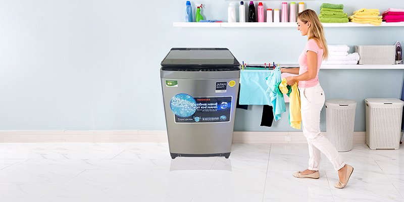 công nghệ giặt trên máy giặt toshiba