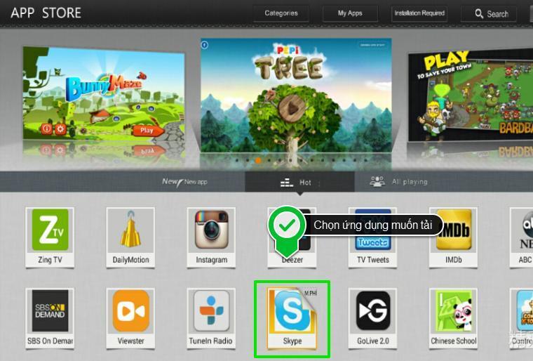 cách tải ứng dụng trên smart tivi zing tcl z1