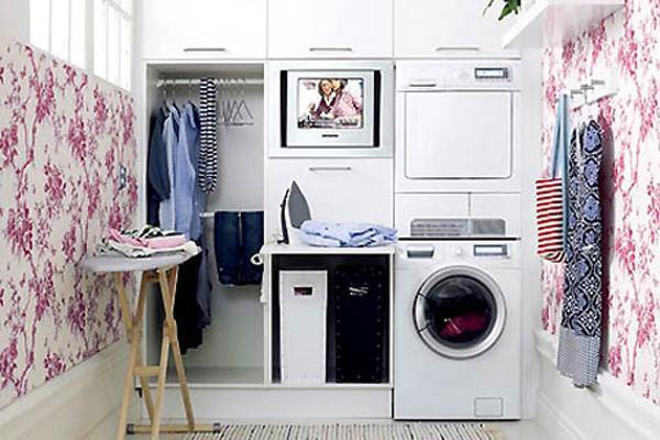 bày trí máy giặt cho ngôi nhà chật