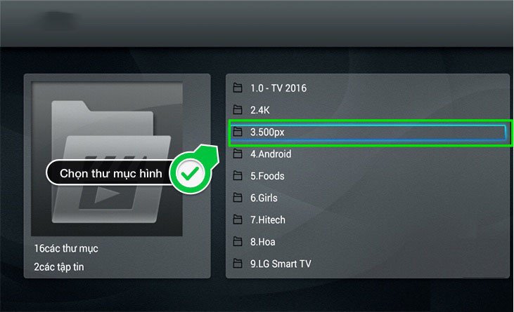 cách xem ảnh, nghe nhạc, xem phim trong usb trên smart tivi tcl 2016