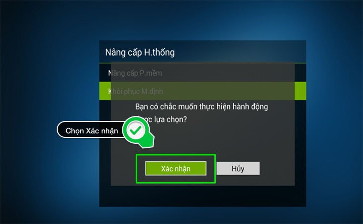 cách khôi phục cài đặt gốc smart tivi tcl 2016