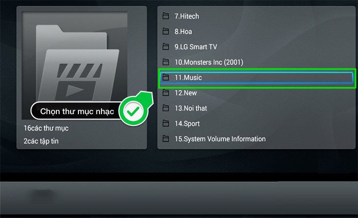 cách xem ảnh, nghe nhạc, xem phim trong usb trên smart tivi tcl 2016