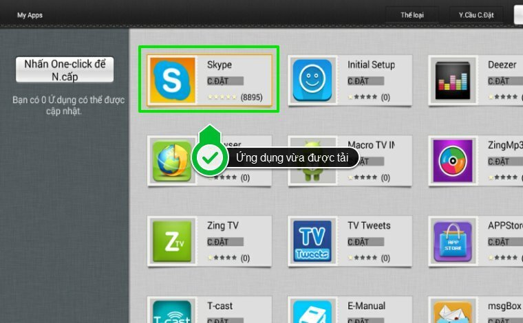 cách tải ứng dụng trên smart tivi zing tcl z1