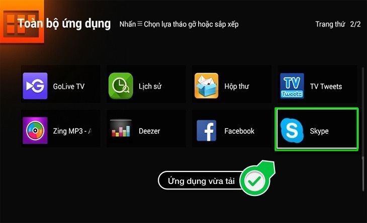 cách tải ứng dụng trên smart tivi tcl 2016