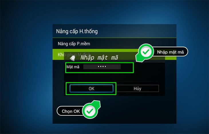 cách khôi phục cài đặt gốc smart tivi tcl 2016