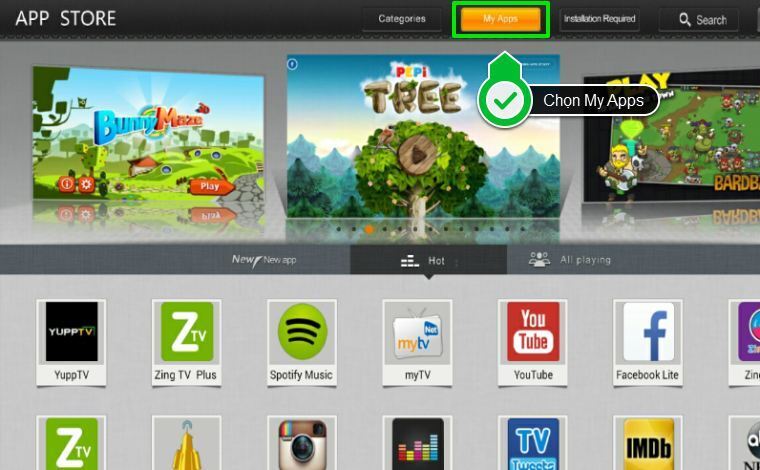 cách tải ứng dụng trên smart tivi zing tcl z1