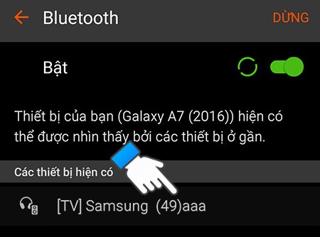 cách phát nhạc từ điện thoại lên smart tivi samsung bằng bluetooth