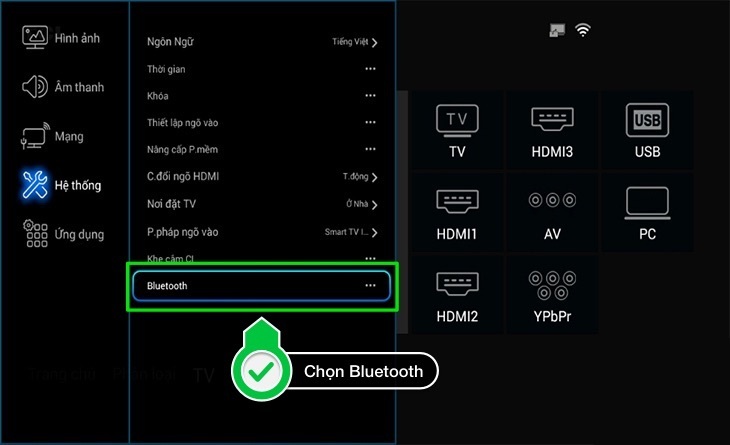 cách kết nối smart tivi tcl 2016 với loa bluetooth