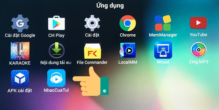 cách tải ứng dụng từ ch play trên smart tivi asanzo
