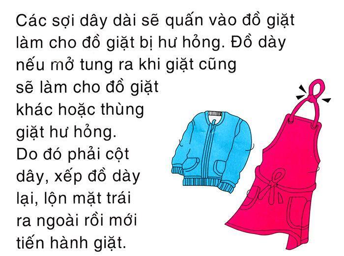 6 chú ý khi giặt bằng máy giặt