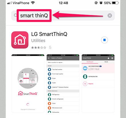 hướng dẫn kết nối điện thoại với máy giặt lg qua ứng dụng smartthinq