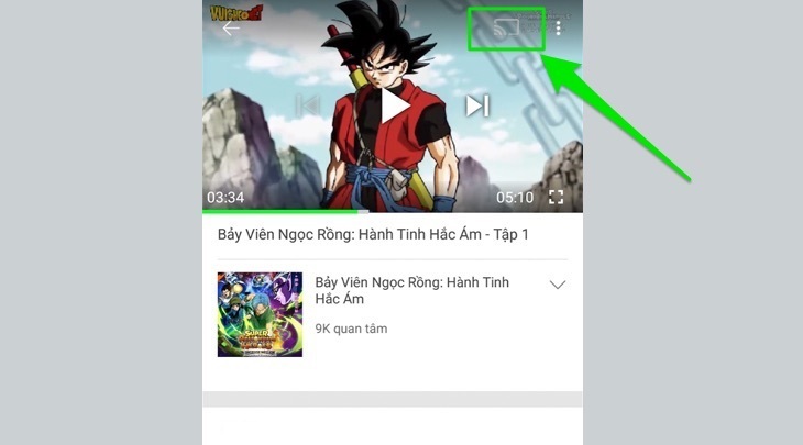 cách chiếu màn hình điện thoại lên tivi bằng google cast