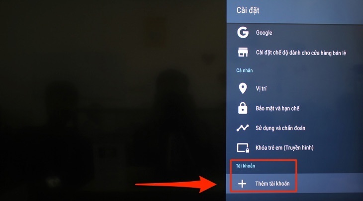 cách đăng nhập tài khoản google trên android tivi sony 2018