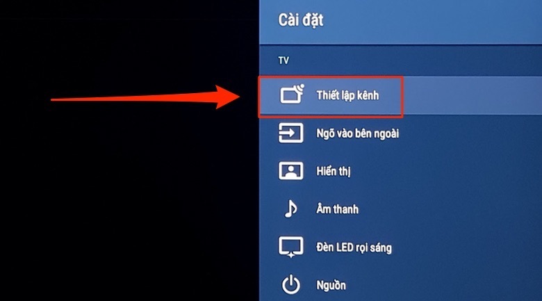 cách dò kênh trên android tivi sony 2018