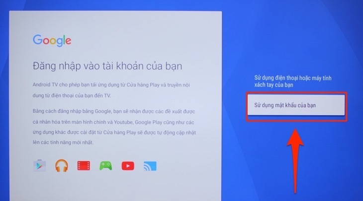 cách đăng nhập tài khoản google trên android tivi sony 2018