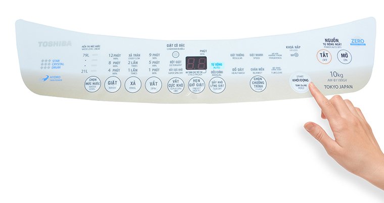 cách sử dụng bảng điều khiển máy giặt toshiba aw-b1000gv và aw-b1100gv
