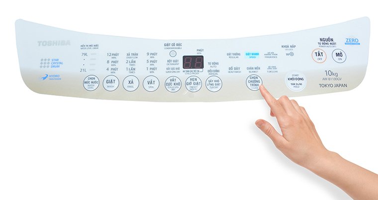 cách sử dụng bảng điều khiển máy giặt toshiba aw-b1000gv và aw-b1100gv