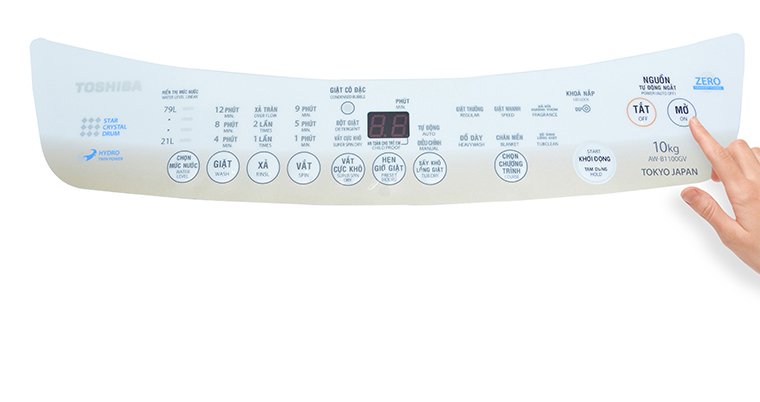 cách sử dụng bảng điều khiển máy giặt toshiba aw-b1000gv và aw-b1100gv