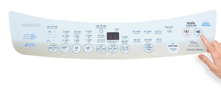 cách sử dụng bảng điều khiển máy giặt toshiba aw-b1000gv và aw-b1100gv