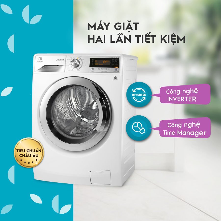 công nghệ giặt trên máy giặt electrolux