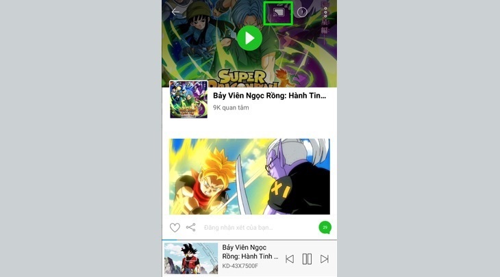 cách chiếu màn hình điện thoại lên tivi bằng google cast