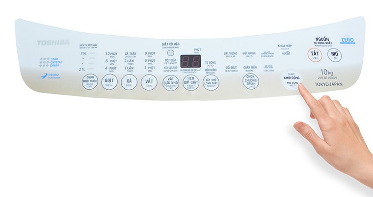 cách sử dụng bảng điều khiển máy giặt toshiba aw-b1000gv và aw-b1100gv