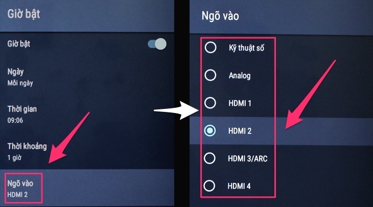 cách hẹn giờ tắt, bật cho android tivi sony 2018