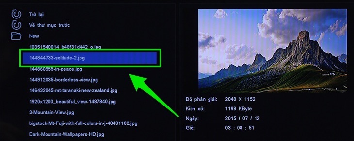 cách nghe nhạc, xem ảnh, xem phim bằng usb trên tivi toshiba thường 2016