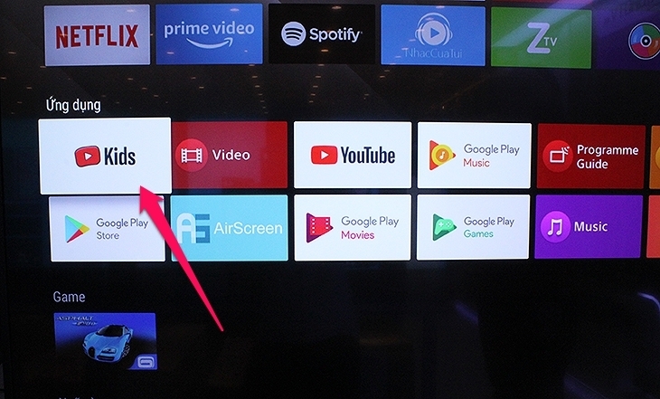 cách sử dụng ứng dụng youtube kids trên android tivi sony 2018
