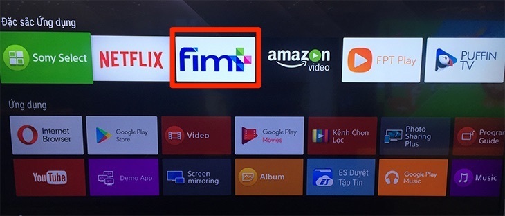 cách kích hoạt gói fim+ miễn phí trên smart tivi sony