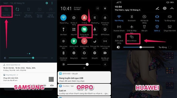 cách chiếu màn hình điện thoại lên android tivi sony 2018