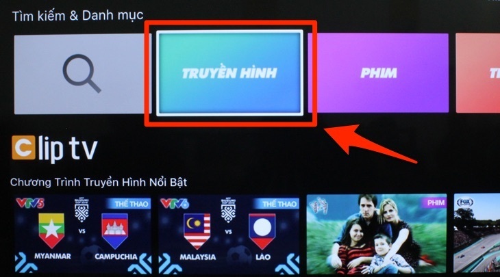 cách sử dụng ứng dụng cliptv trên smart tivi sony 2018
