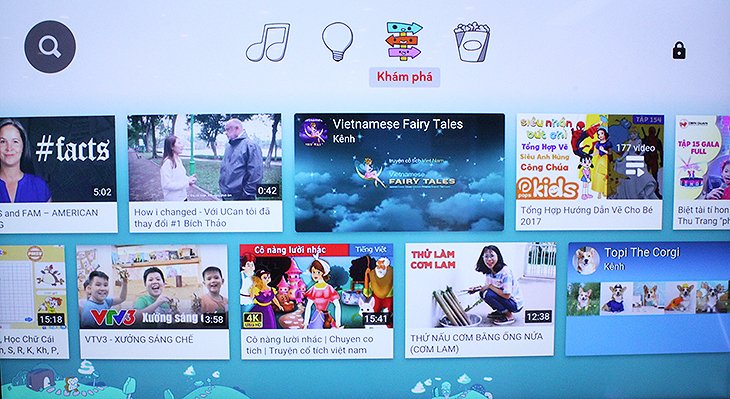 cách sử dụng ứng dụng youtube kids trên android tivi sony 2018