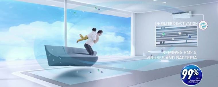 bộ lọc nanoe - g trên máy lạnh panasonic