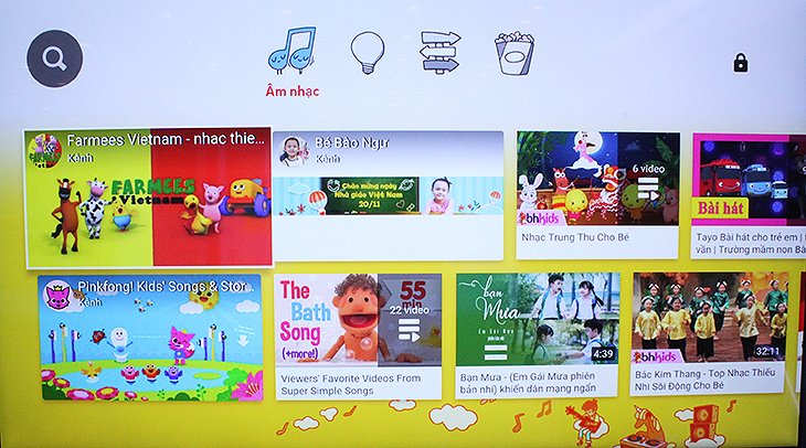 cách sử dụng ứng dụng youtube kids trên android tivi sony 2018