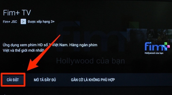 cách sử dụng ứng dụng fim+ trên android tivi sony 2018