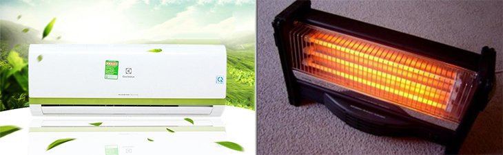 nên mua điều hòa 2 chiều hay quạt sưởi cho mùa đông?