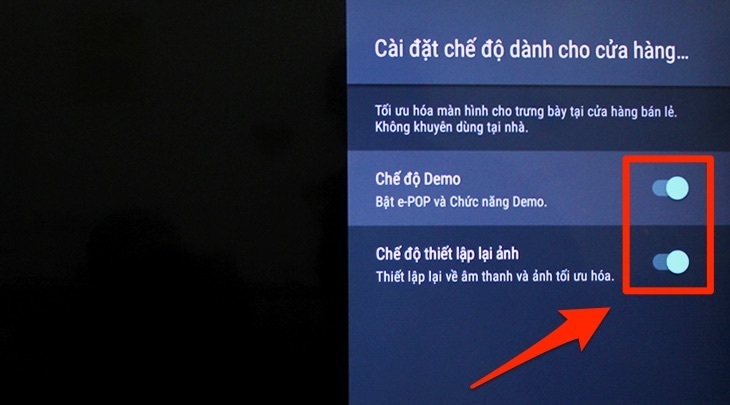 cách tắt chế độ quảng cáo trên tivi sony 2018