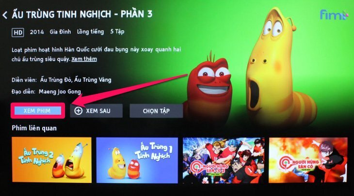 cách sử dụng ứng dụng fim+ trên smart tivi sony 2018